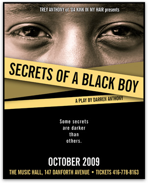 Secrets of a Black Boy play banner