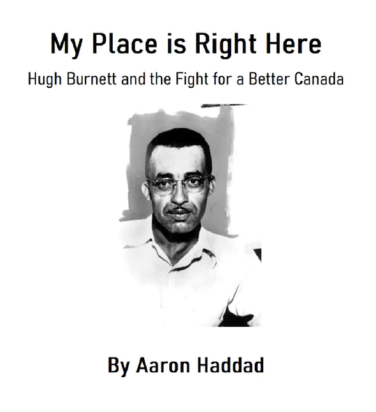 My Place Is Right Here: Hugh Burnett and the Fight for a Better Canada play banner
