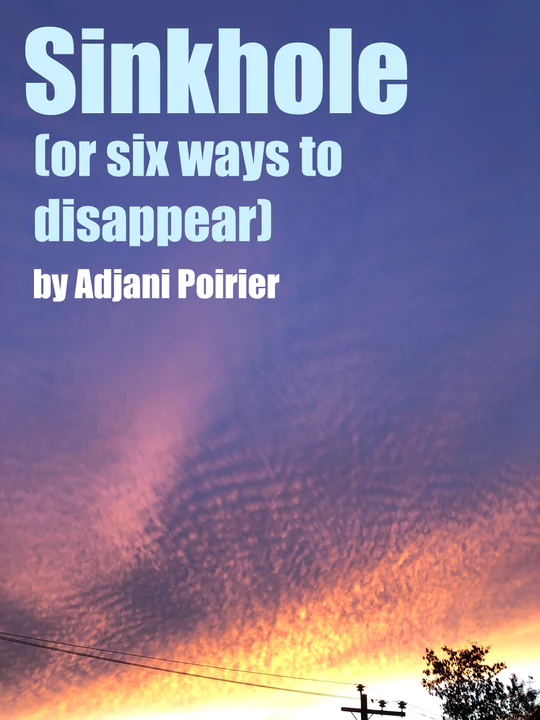 Sinkhole (or six ways to disappear) play banner